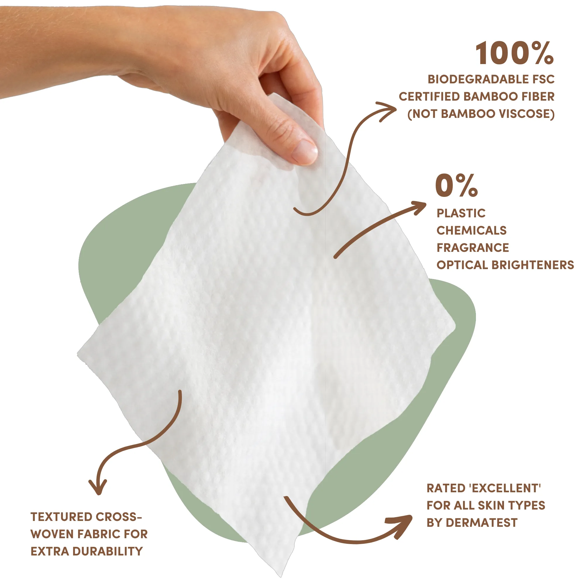 100% Bamboo Dry Baby Wipes (8 Pack) Bundle