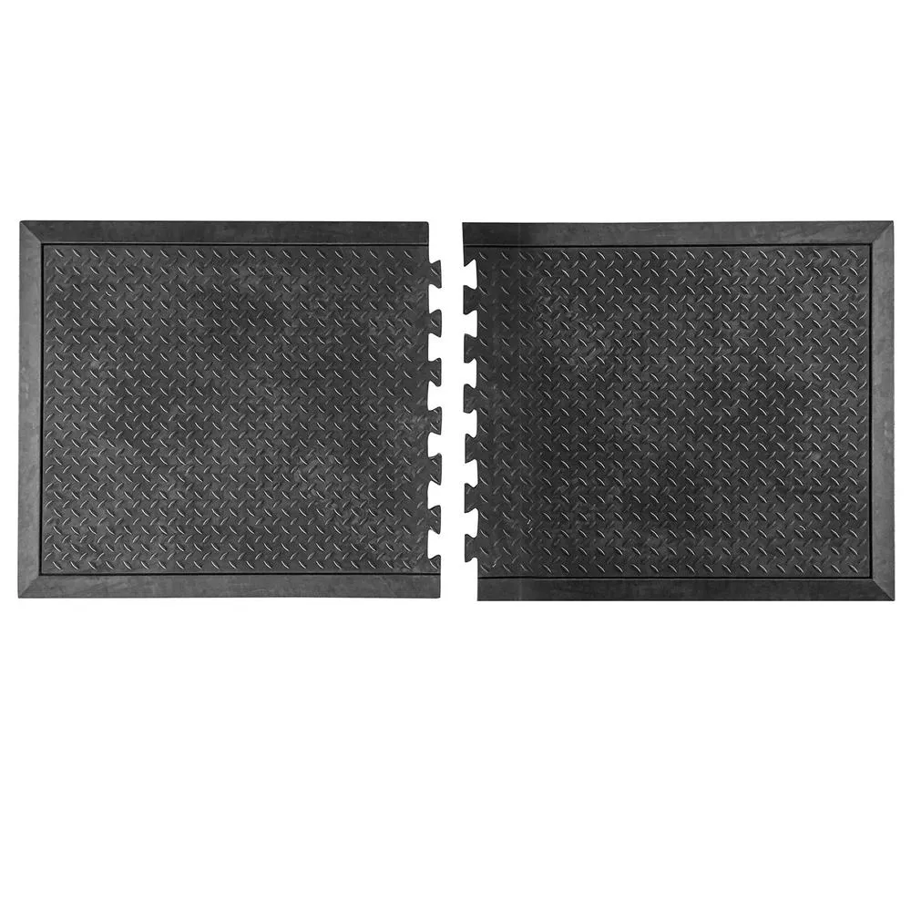 2 Piece Interlocking Anti Fatique Rubber Mats