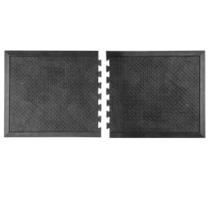 2 Piece Interlocking Anti Fatique Rubber Mats