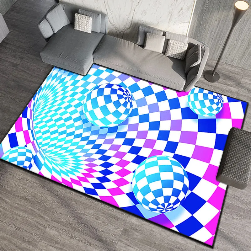 3D Optical Illusion Geometric Rug  230x160cm