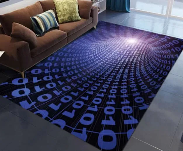 3D Optical Illusion Geometric Rug  230x160cm