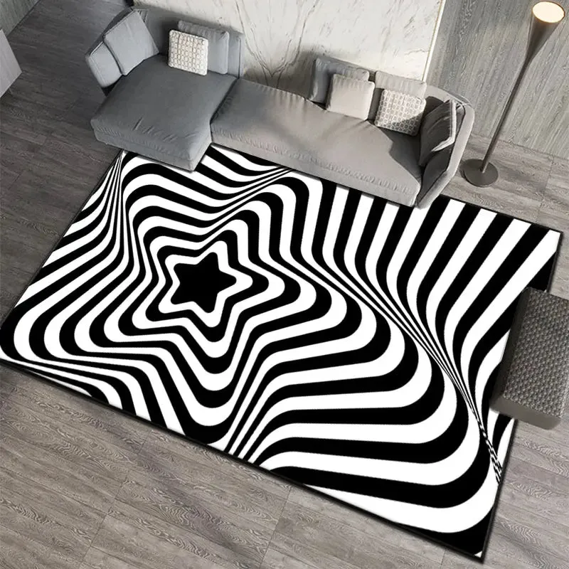 3D Optical Illusion Geometric Rug  230x160cm