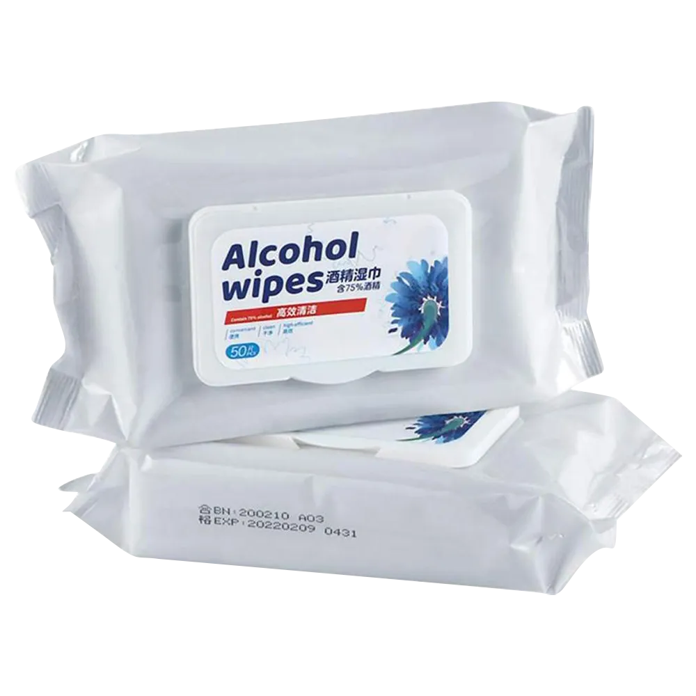 50-Piece Alcohol Wipes Pack