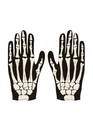 Adult Skeleton Gloves - Bone-Chilling Accessory for Spooky Ensembles