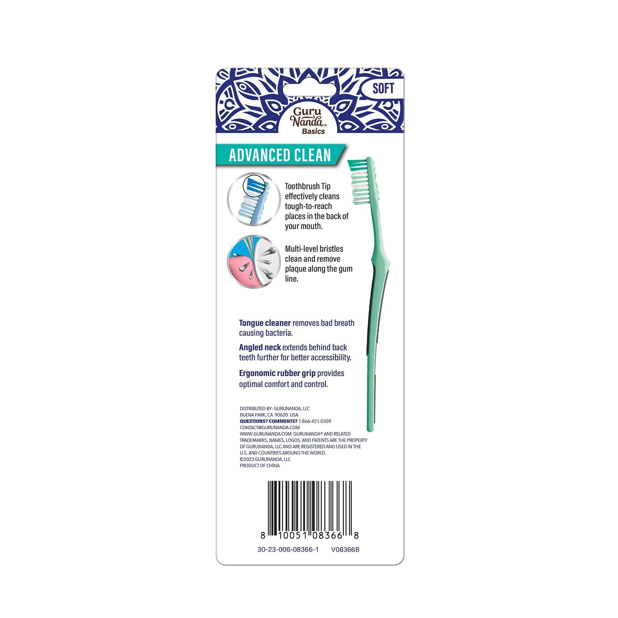 Advance Clean Toothbrush - 6 Pack