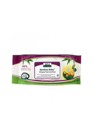 Aleva Naturals Scented Bamboo Baby Wipes Scented - 80 Pack