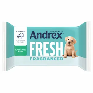 Andrex Fresh Fragranced Flushable Toilet Wipes, 30 Pack