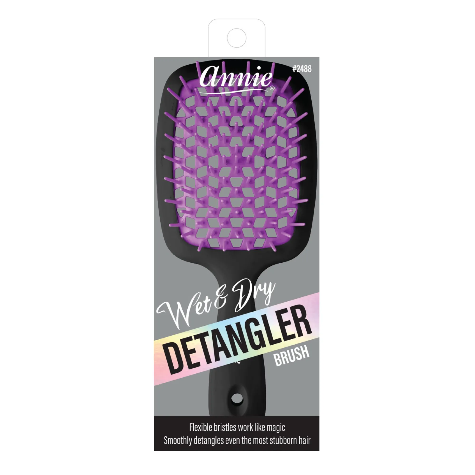 Annie Wet & Dry Detangling Hair Brush Black