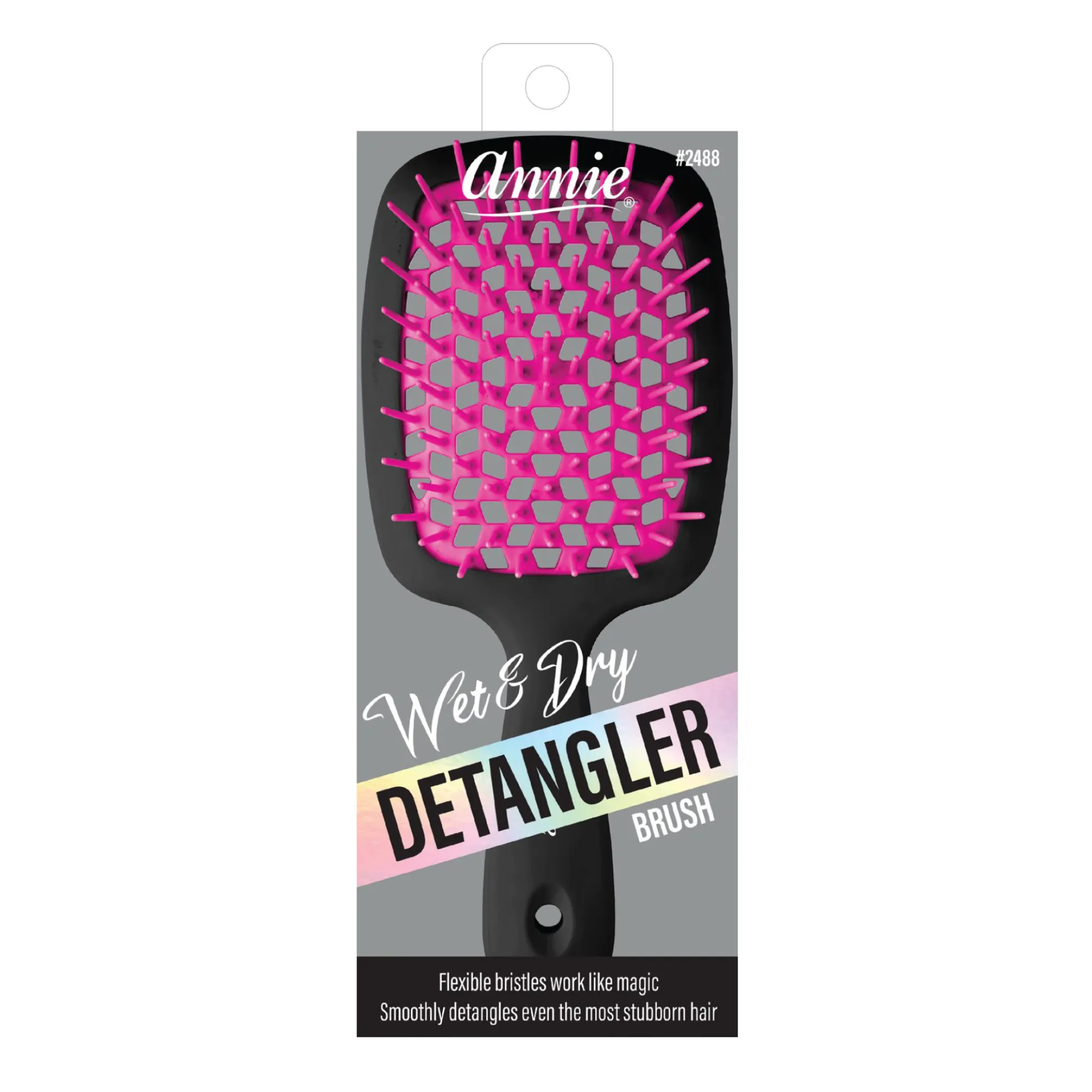 Annie Wet & Dry Detangling Hair Brush Black