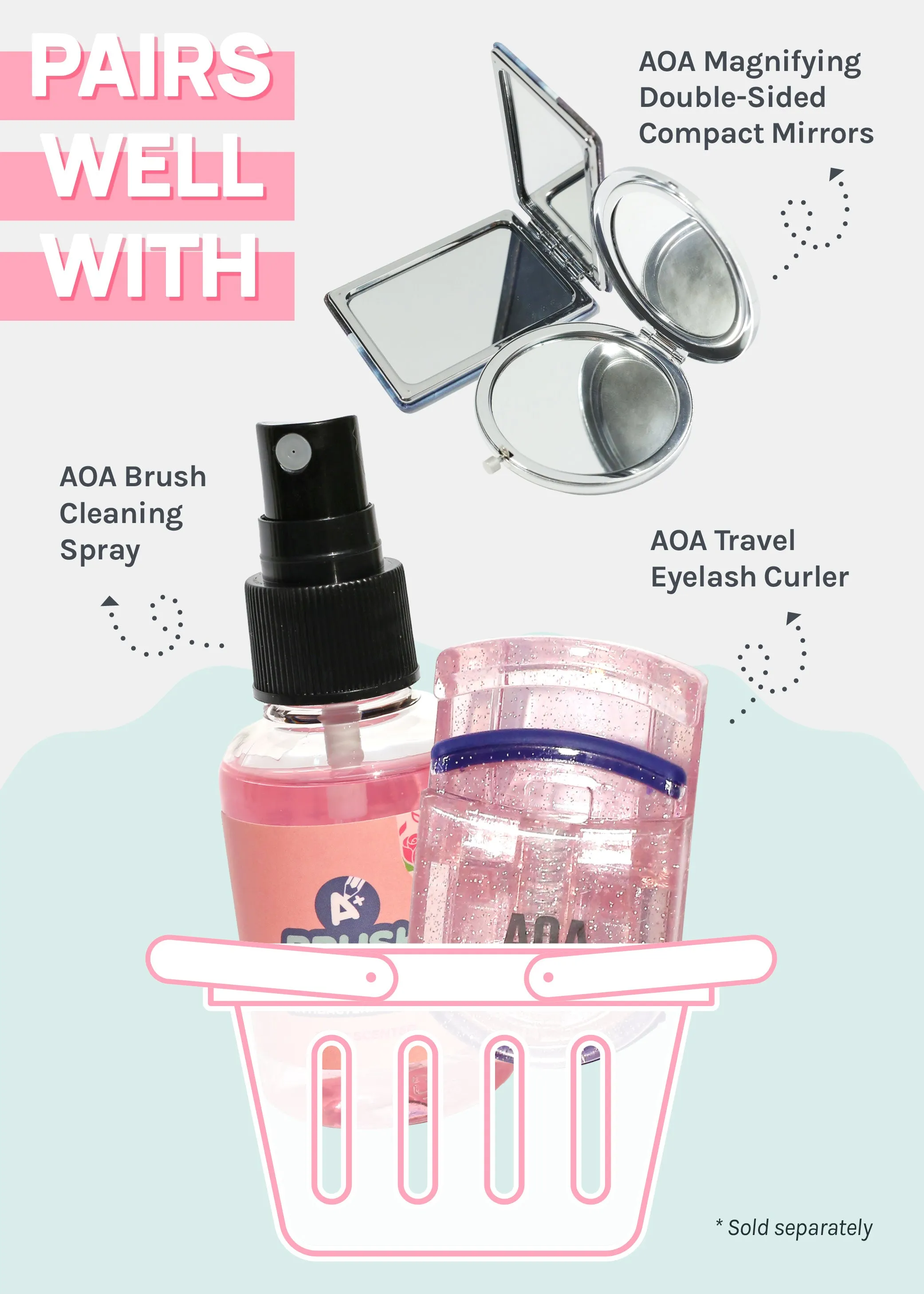 AOA Travel Eye   Face Brush Set