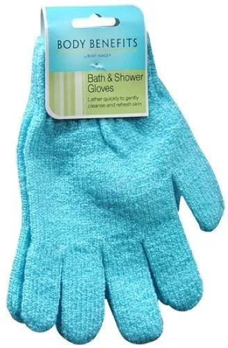 BODY BENEFITS - Bath and Shower Nylon Exfoliating Glove - 1 Pair