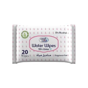 Cool & Cool Water Wipes - 20 Pieces