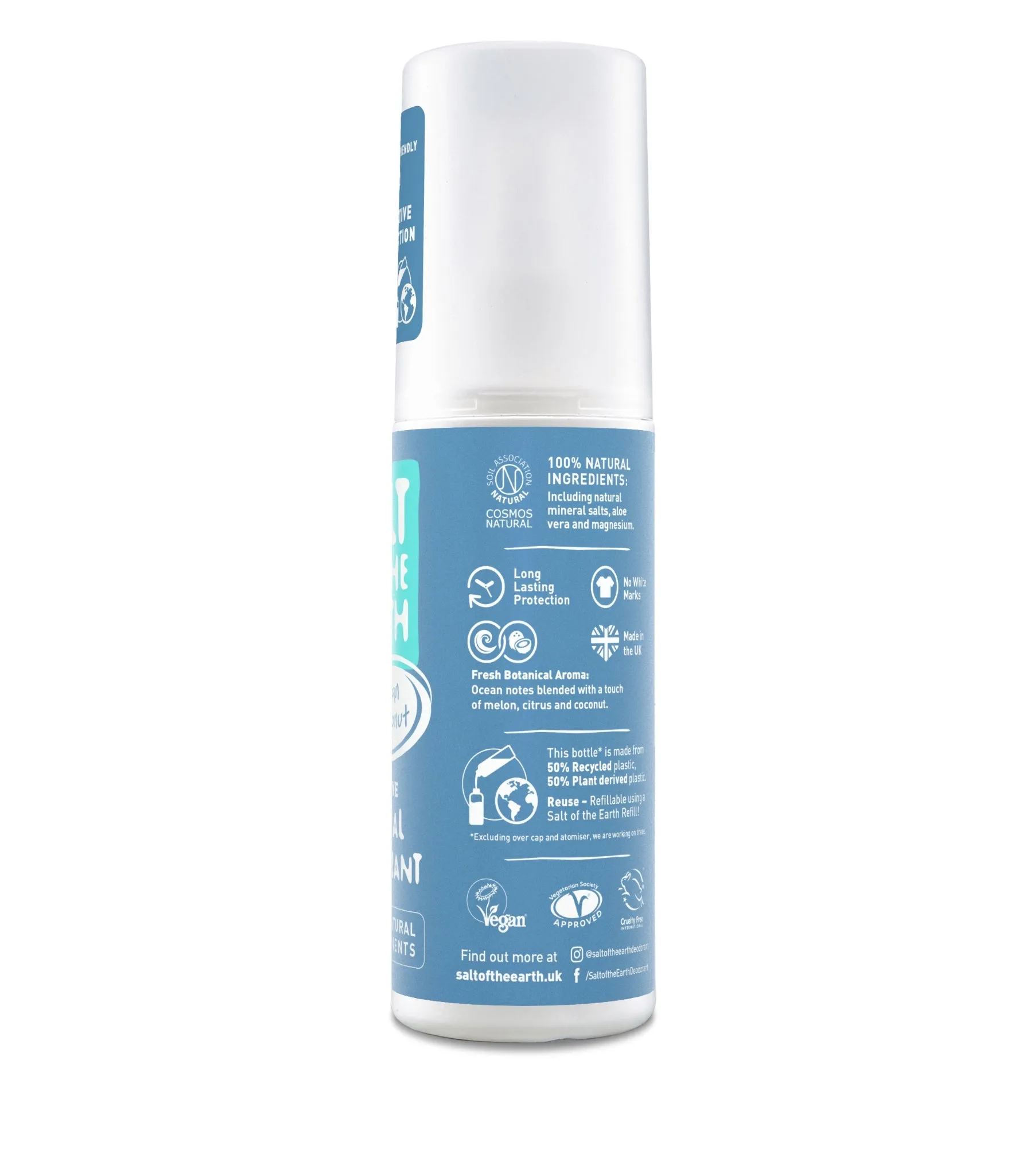 Crystal Deodorant Spray, Sea & Coconut, 100 ml