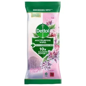 Dettol Multipurpose Glimmering Petals Wipes, 110 Wipes