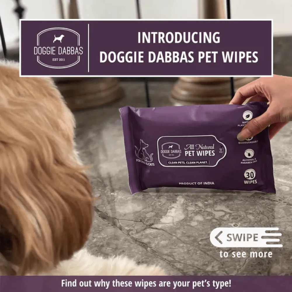 Doggie Dabbas Wipes for Dogs and Cats