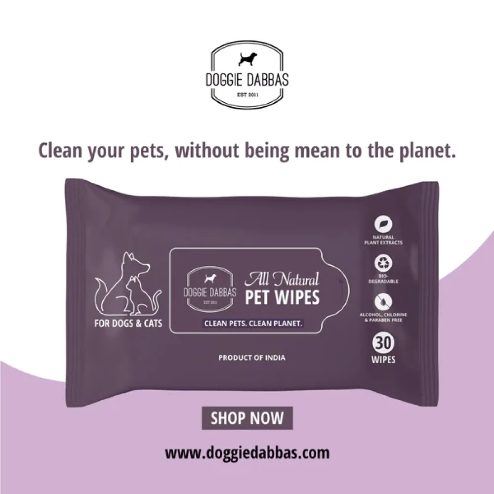 Doggie Dabbas Wipes for Dogs and Cats