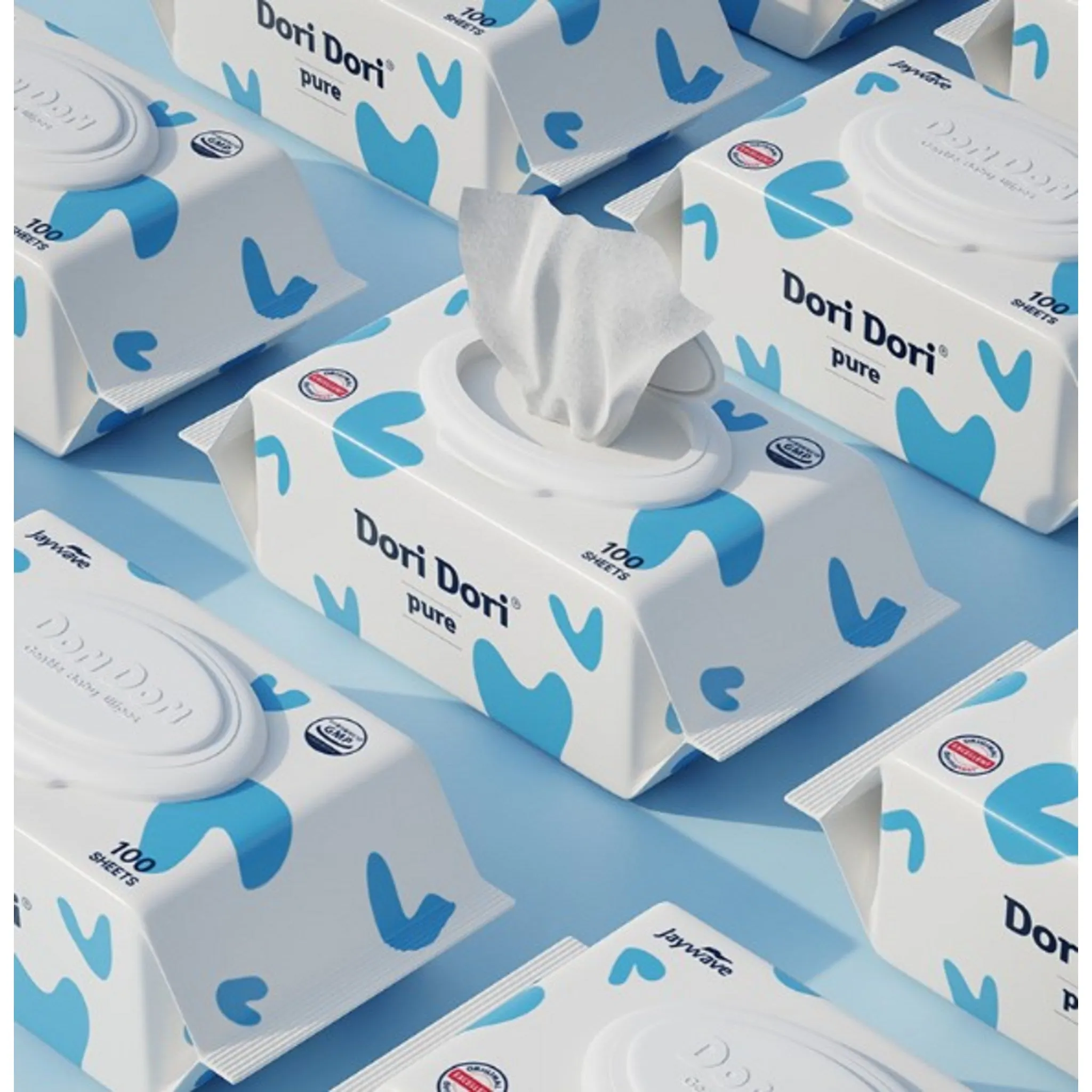 Dori Dori Pure Baby Wet Wipes, Cap Type, 100 Sheets, Pack of 10 - 🏆 #81 - Household Items - Best of December