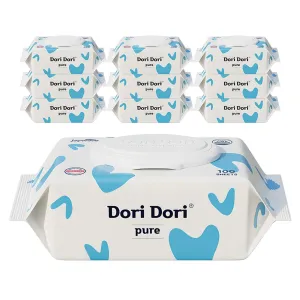 Dori Dori Pure Baby Wet Wipes, Cap Type, 100 Sheets, Pack of 10 - 🏆 #81 - Household Items - Best of December