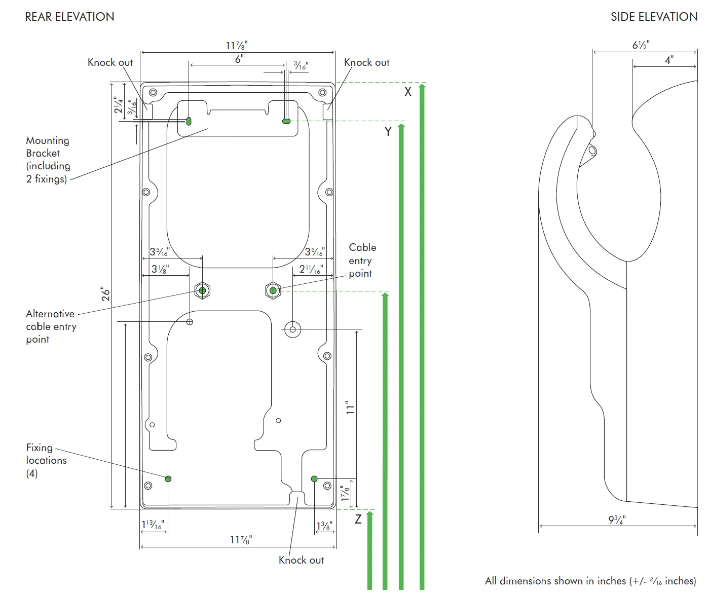 DYSON® Airblade™ AB14 dB Hand Dryer - White ABS Cover High Speed Surface Mounted ADA Compliant Hands-Down-In (SKU #301854-01 / 304664-01)