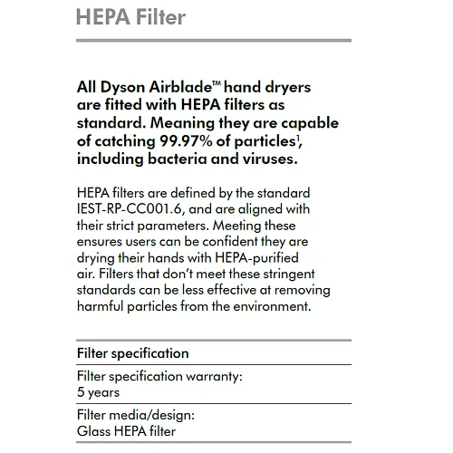 DYSON® Airblade™ HU02 V Series Hand Dryer - "Sprayed Nickel" Cover Surface Mounted ADA-Compliant Hands-Under (SKU# 307174-01 / 307172-01)