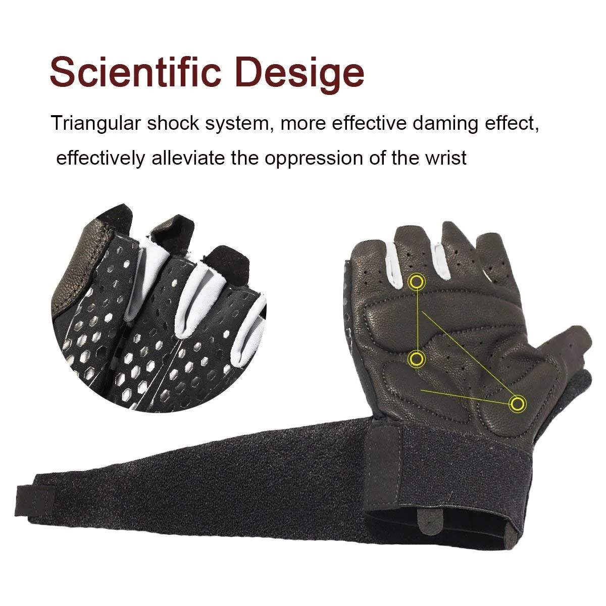 Fingerless Fitness Gloves - Day Wolf & Black