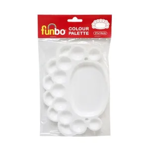 Funbo Plastic Oval Pallete 34x25cm