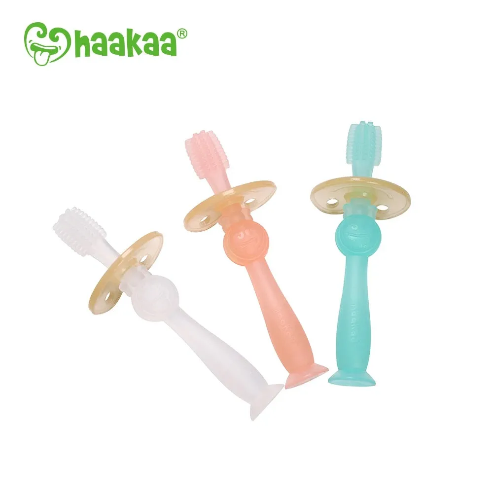 Haakaa 360° Silicone Toothbrush (Orange)