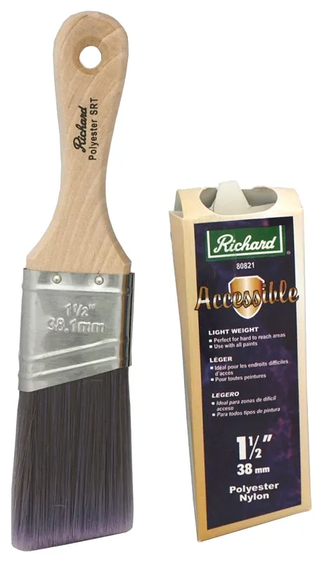 Hyde 80821 Paint Brush, Nylon/Polyester Bristle, Short Handle :EA: QUANTITY: 1