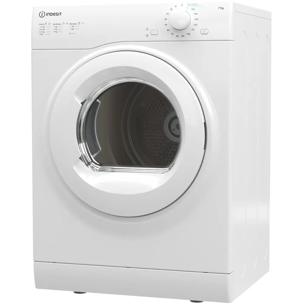 Indesit I1D80WUK 8kg Air Vented Tumble Dryer White