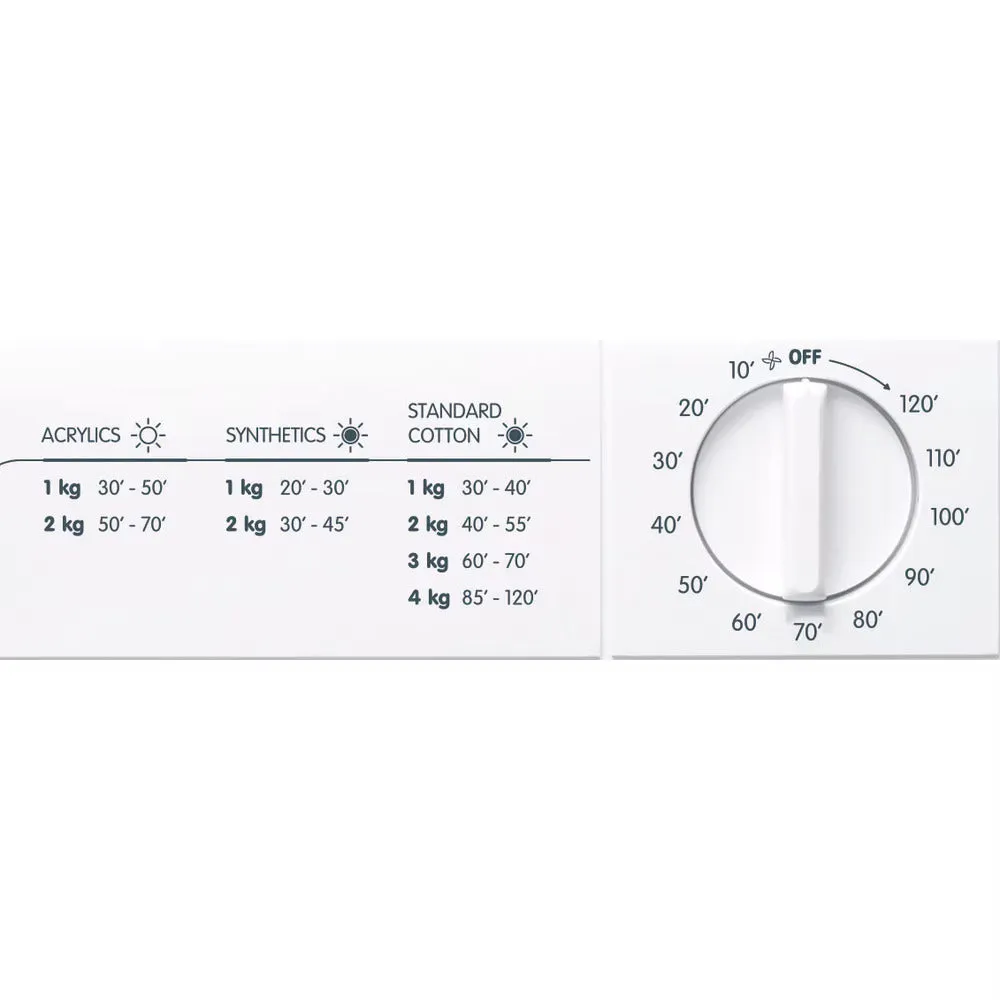 Indesit NIS41V 4kg Compact Front Vented Tumble Dryer White