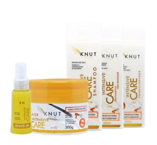 Intensive Care Hydration Softness Shine Anti Frizz Treatment Kit 5 Products - Knut