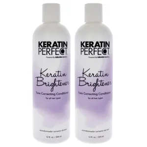 Keratin Brightener Conditioner by Keratin Perfect for Unisex - 12 oz Conditioner - Pack of 2