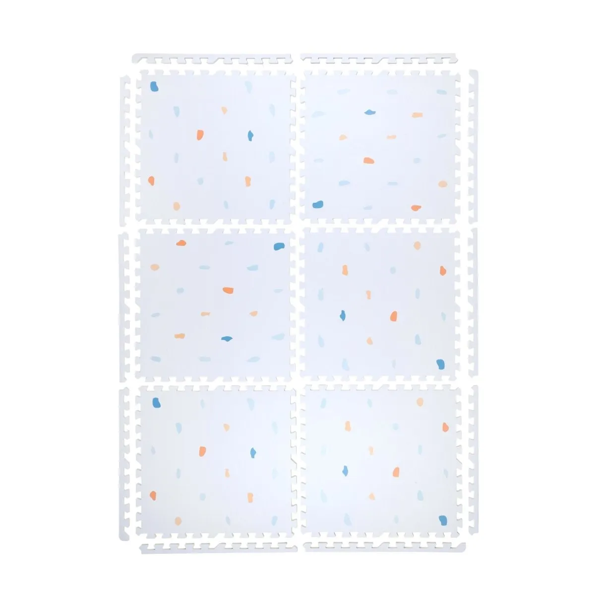 Kind and Me Coloured Terrazzo Set in Powder Blue Playmat- Terrazzo