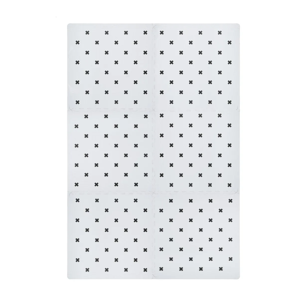 Kind And Me Scandinavian Black Cross Set in White Playmat (Set of 6)