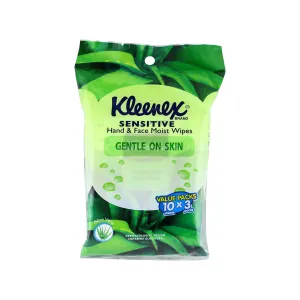 Kleenex and Face Aloe Wipes 10pcs x 3