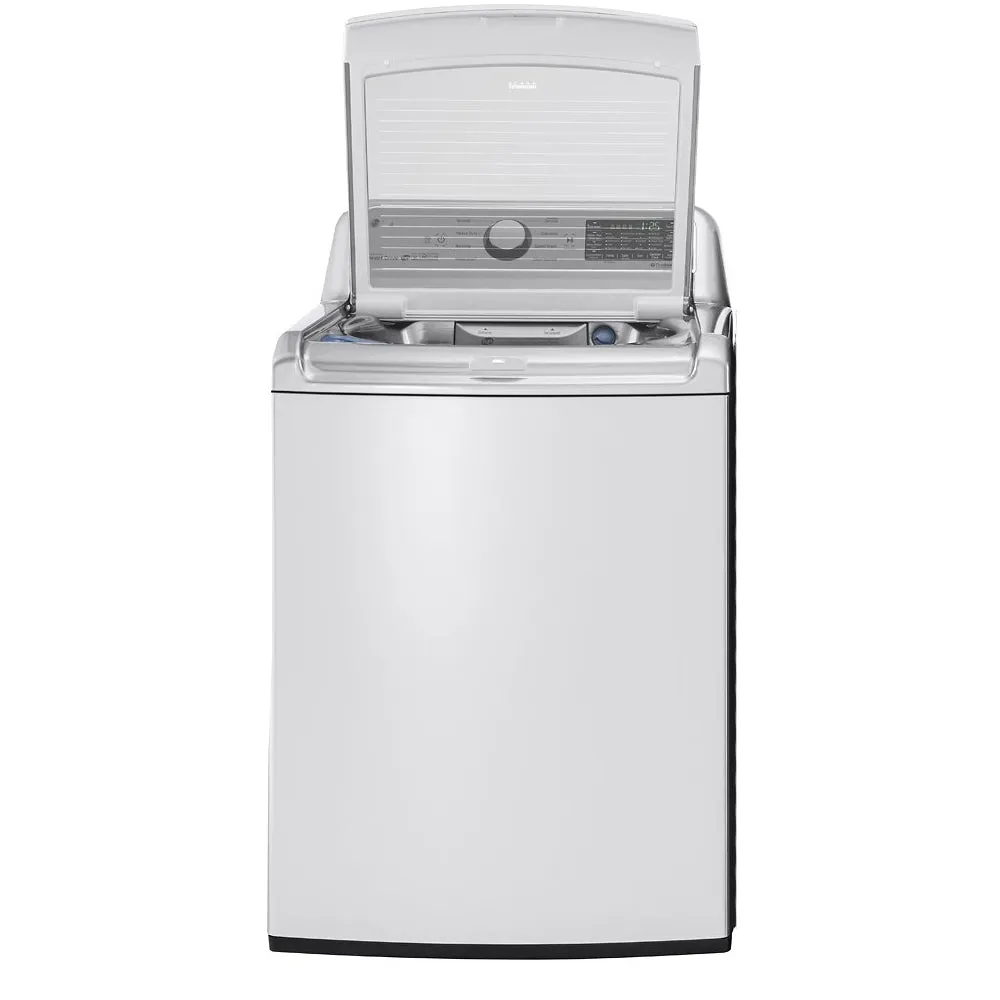 LG - 5.0 Cu. Ft. 8 Cycle Top Load Smart Wi-Fi Washer 6Motion Technology - White