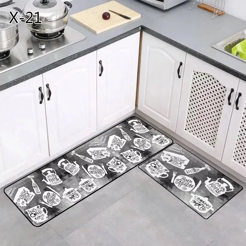 Long Kitchen Mat – Absorbent Bath Carpet Floor Mats & Doormat for Home