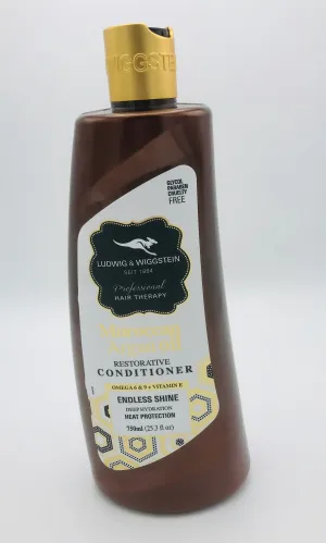 Ludwig & Wiggstein Moroccan Argan Oil Restorative Conditioner 25.3 Oz