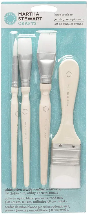 Martha Stewart Large Brush Set (4 Pc)