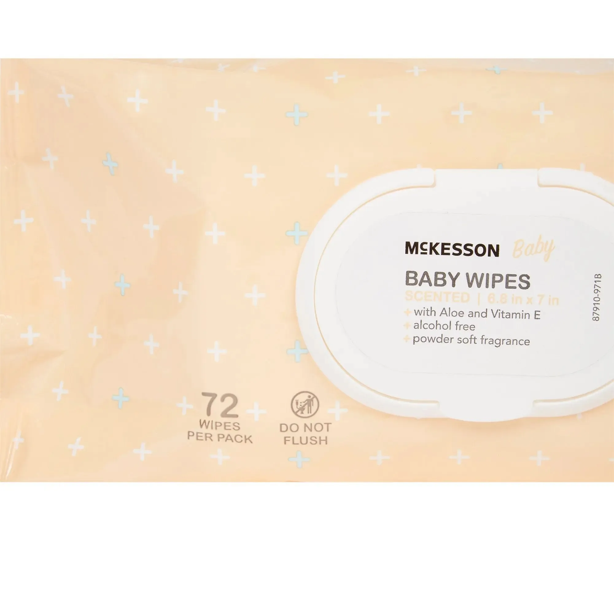 McKesson Powder Soft Scent Baby Wipe, Soft Pack