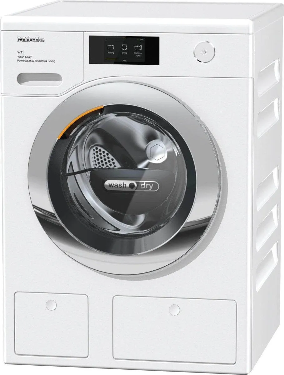 Miele WTR860 Freestanding Washer Dryer, 8kg-5kg Load, 1600rpm Spin with Twindos And Power Wash