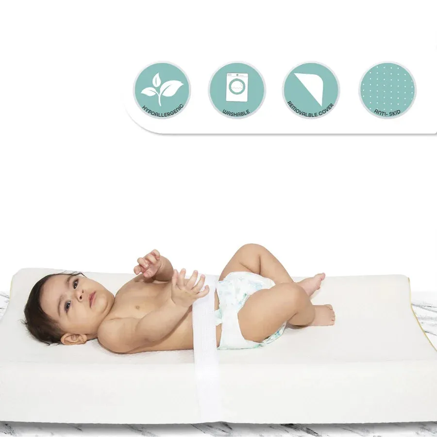 Moon - Organic Baby Changing Mat (White)