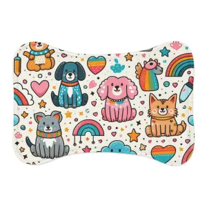 Pet Feeding Mats - Dogs Rainbows Stars and Hearts