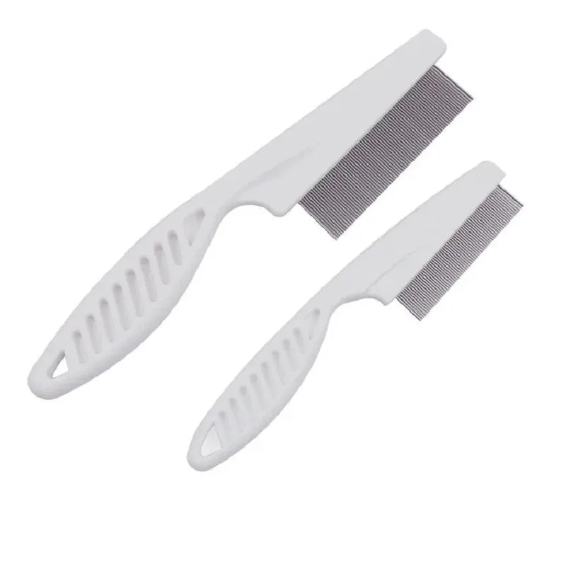 Pet Hair Shedding Comb – Stainless Steel Flea Comb for Cats and Dogs