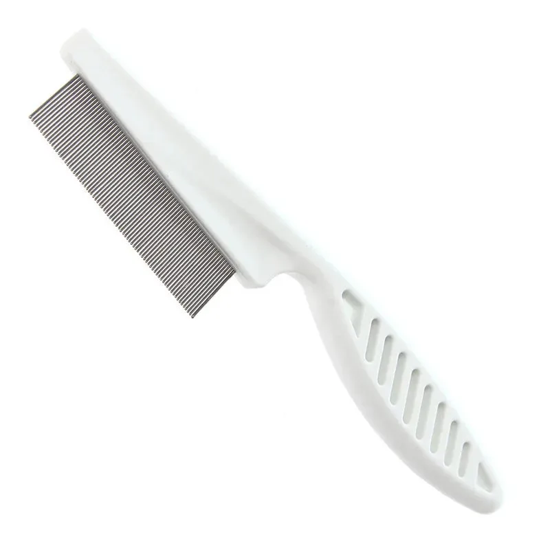 Pet Hair Shedding Comb – Stainless Steel Flea Comb for Cats and Dogs