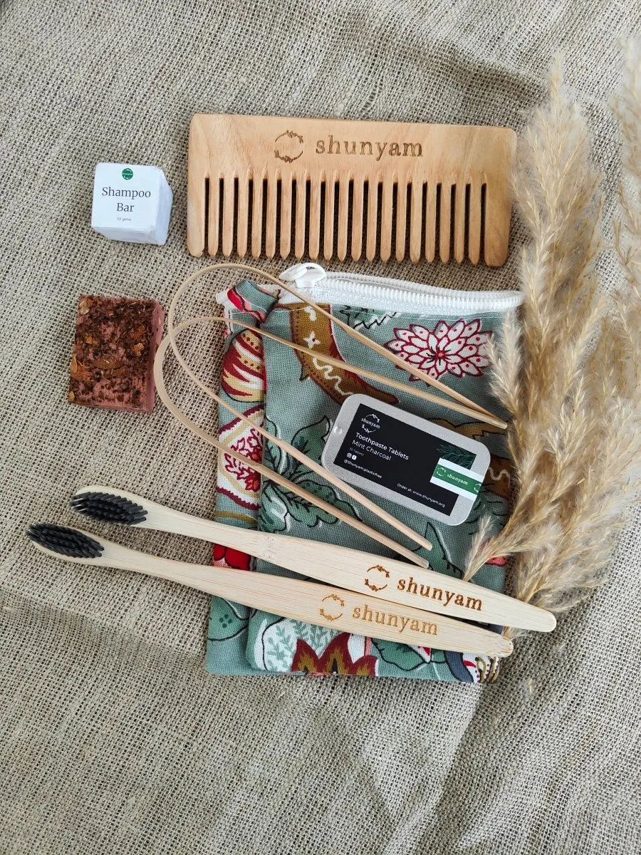 Plastic-Free Travel Kit (Pack for 2)