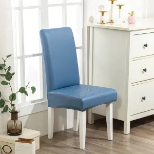 PU Solid Color Stretch Chair Cover