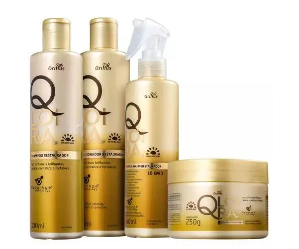 QLoira Blonde Revitalizing Sun Protection Softness Treatment Kit 4 Prod. - Griffus