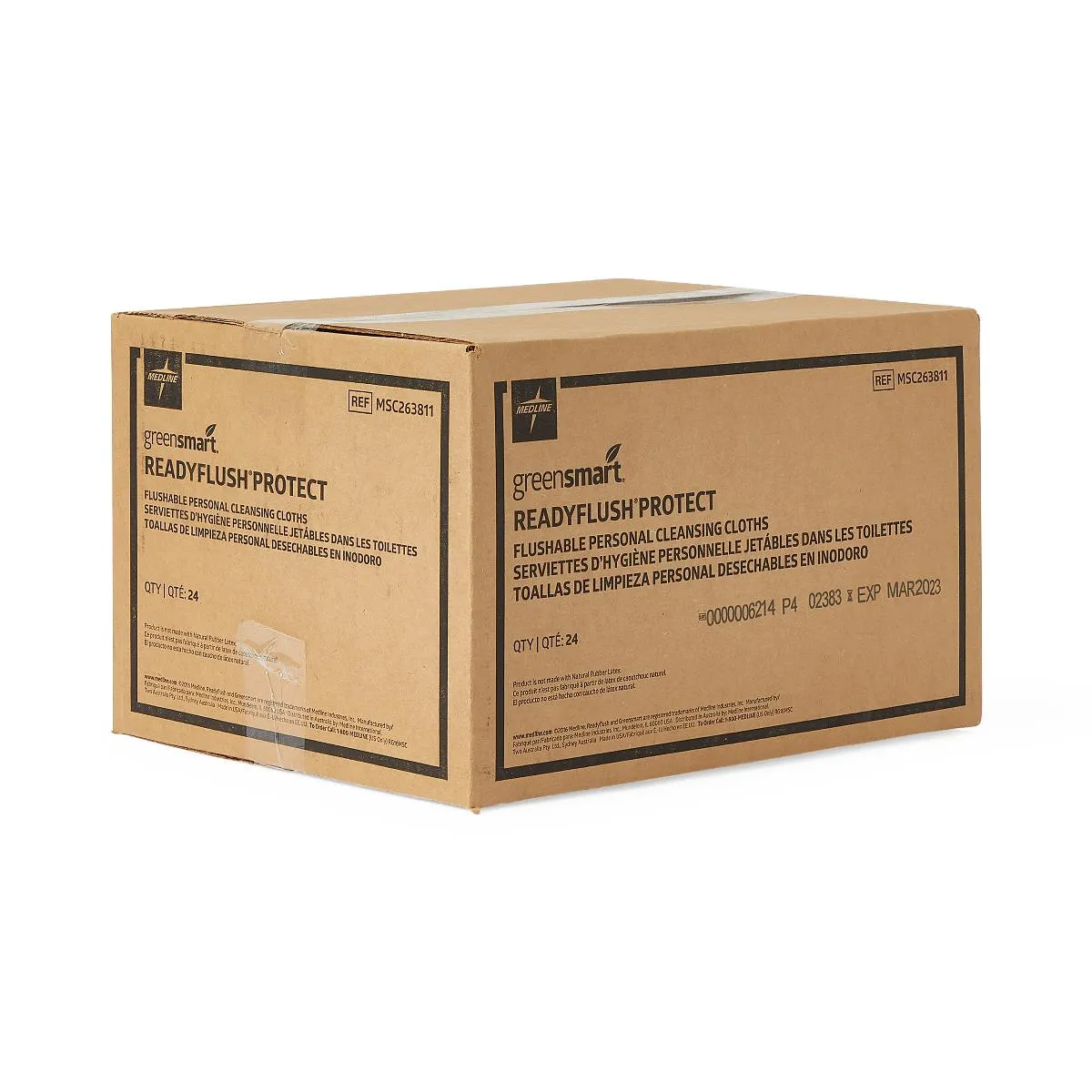 ReadyFlush Dimethicone Wipes, 9"x13"