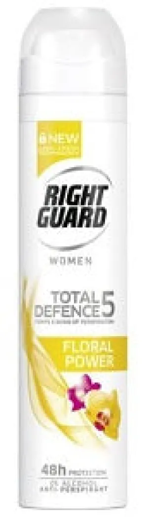 Right Guard Deodorant Spray Women Total Defence 5 Fresh Power 250 ml